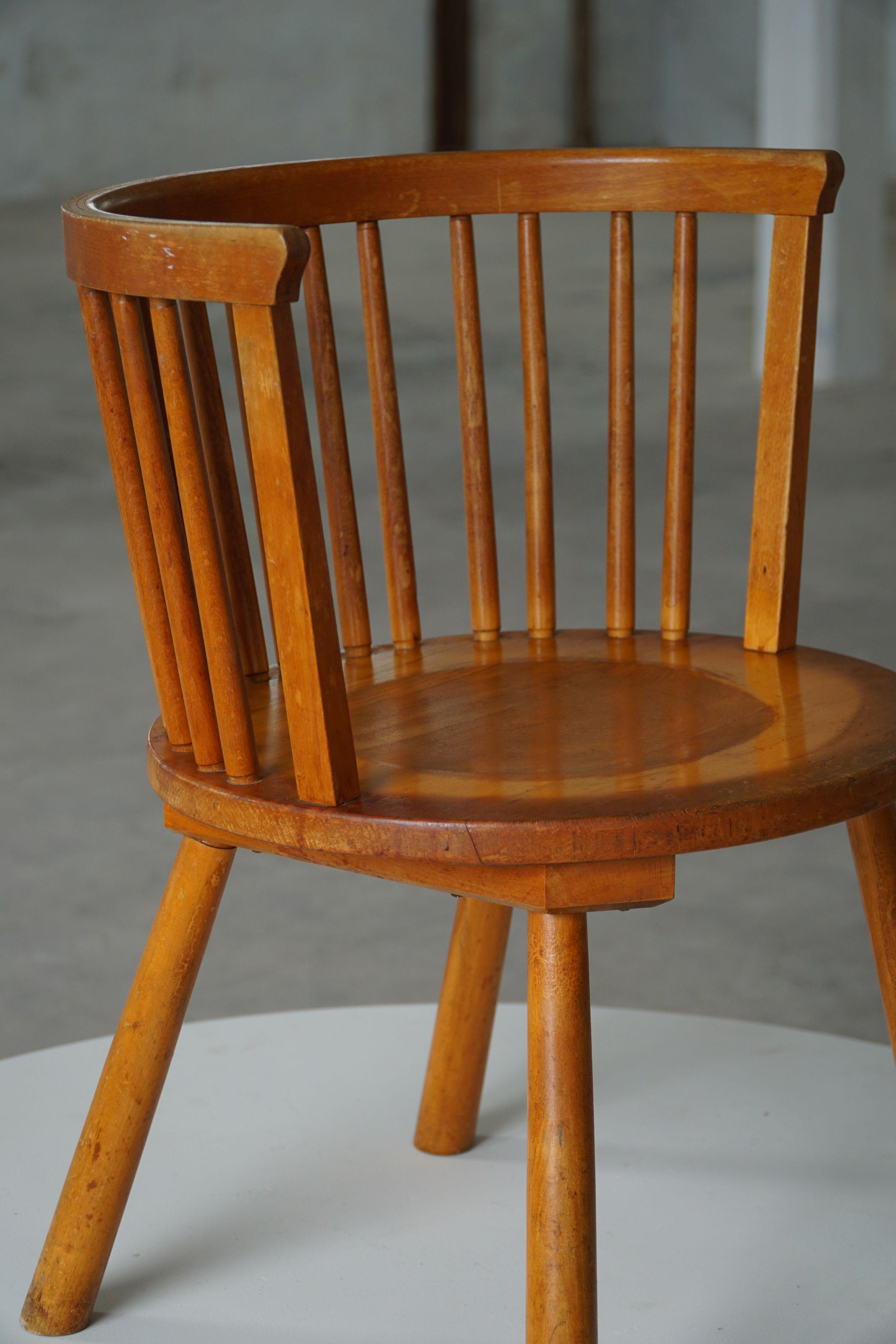 20ième siècle Ensemble de 4 fauteuils modernes suédois dans le style d'Axel Einar Hjorth, années 1930 en vente