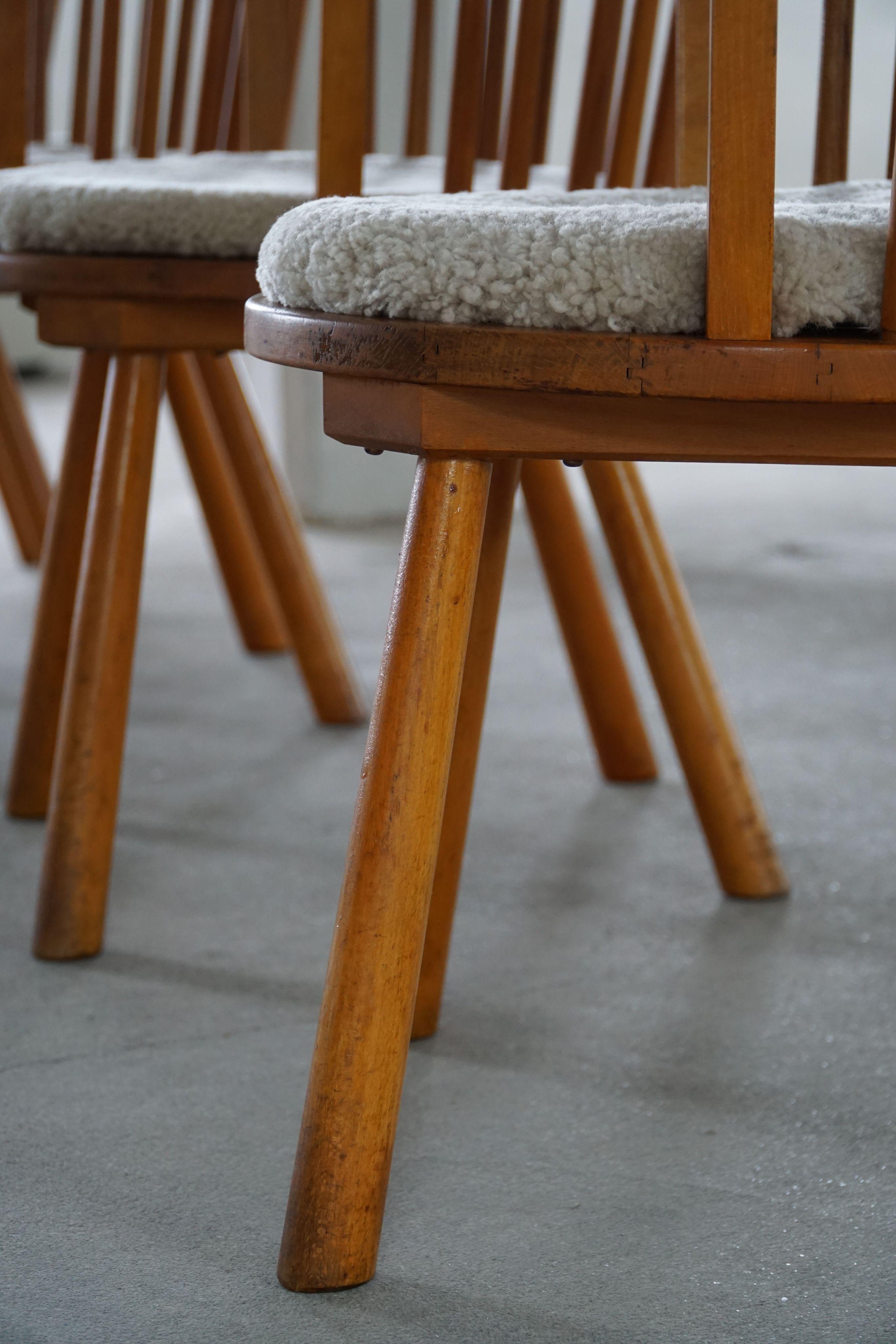 Ensemble de 4 fauteuils modernes suédois dans le style d'Axel Einar Hjorth, années 1930 en vente 1
