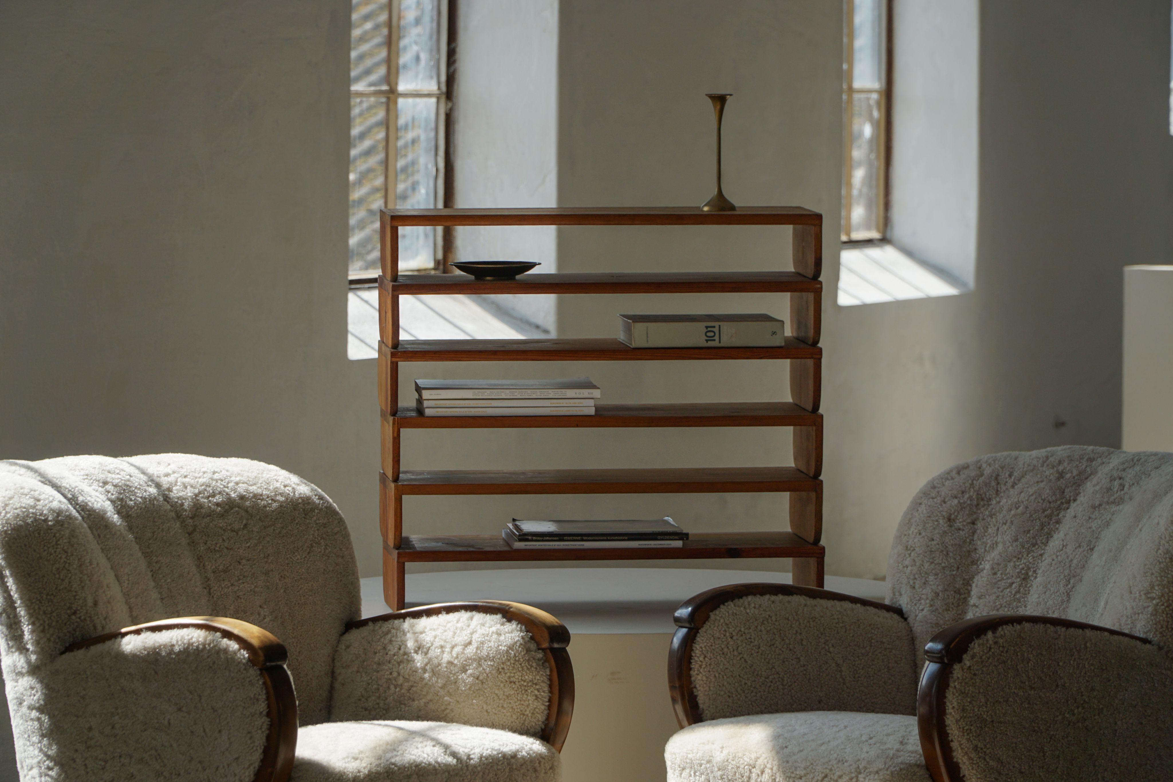 Swedish Modern, Set of 6 Multifunctional Shelves in Pine, Late 19th Century For Sale 6