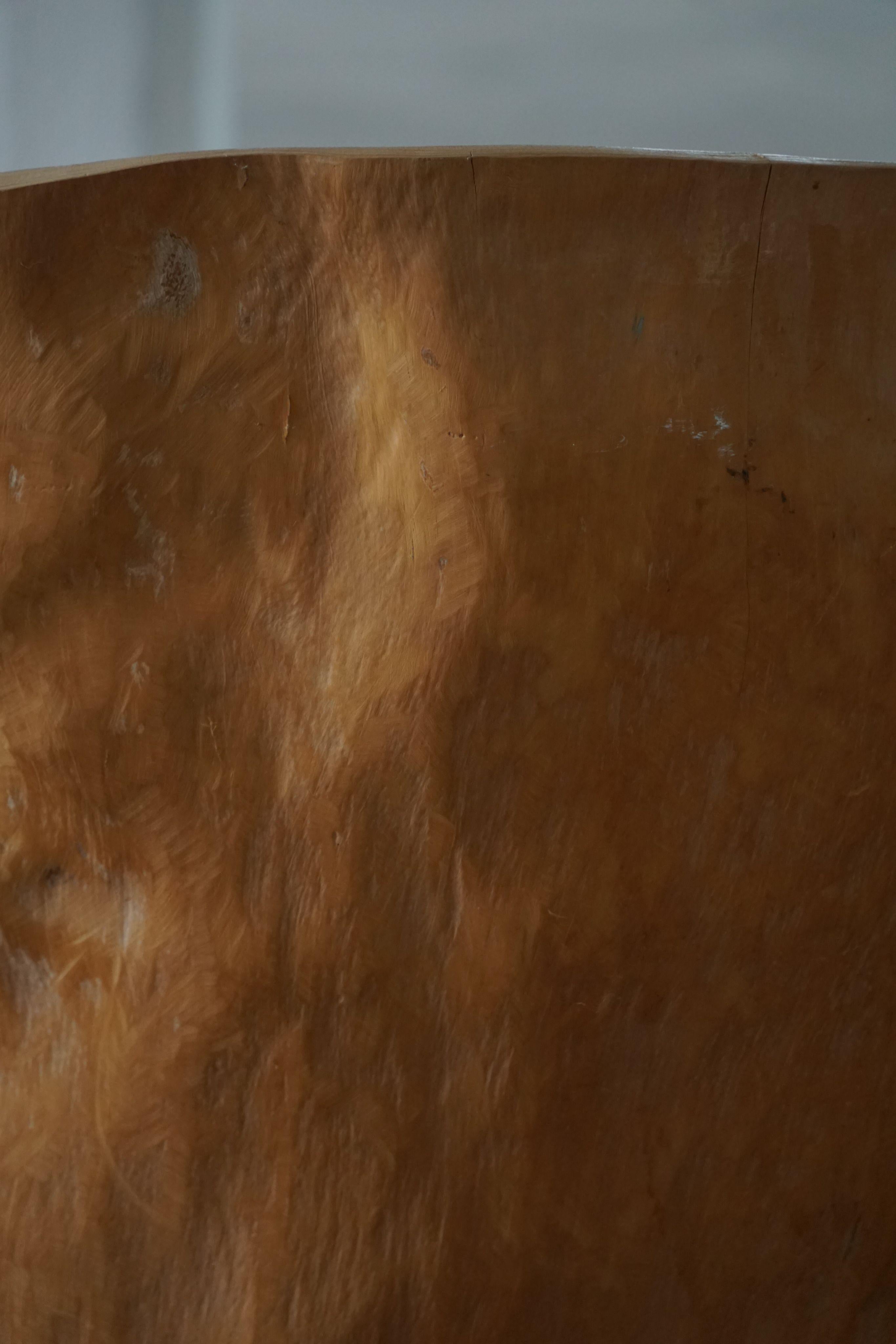 Schwedische Moderne, Satz von vier Stumpfstühlen, Massivholz mit Bouclé-Sitzen, 1960er Jahre im Angebot 4