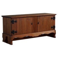 Swedish Modern Sideboard in Pine, Attributed Axel Einar Hjorth for Åby Furniture