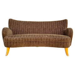 Schwedisches Modernes Sofa mit Kordpolsterung 1940er Jahre