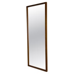 Swedish Modern Solid Teak Wall Mirror