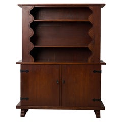 Swedish Modern Stained Pine Cabinet by Otto Dahlin for Åby Möbelfabrik, 1940s