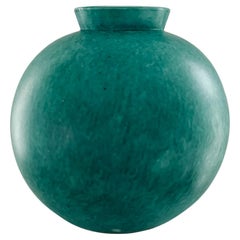 Swedish Modern Stoneware "Argenta" Urn by Wilhelm Kåge, Gustavsberg