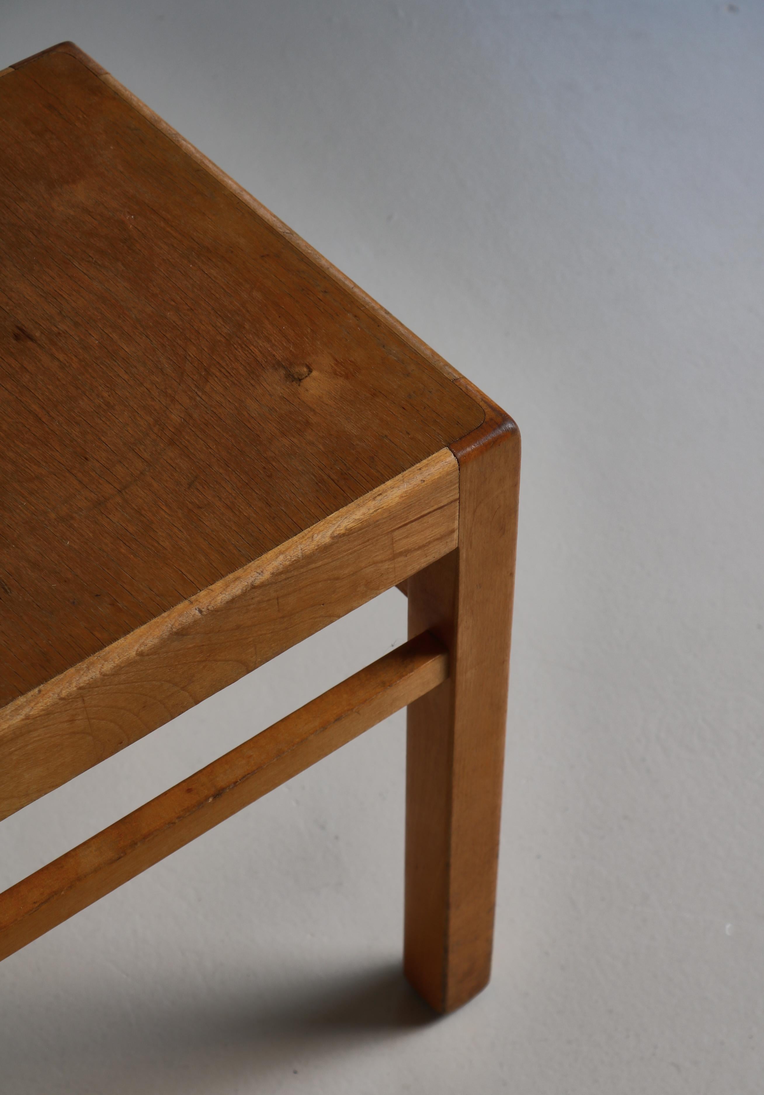 Swedish Modern Birchwood Stools by Sven Markelius, 1930 For Sale 2