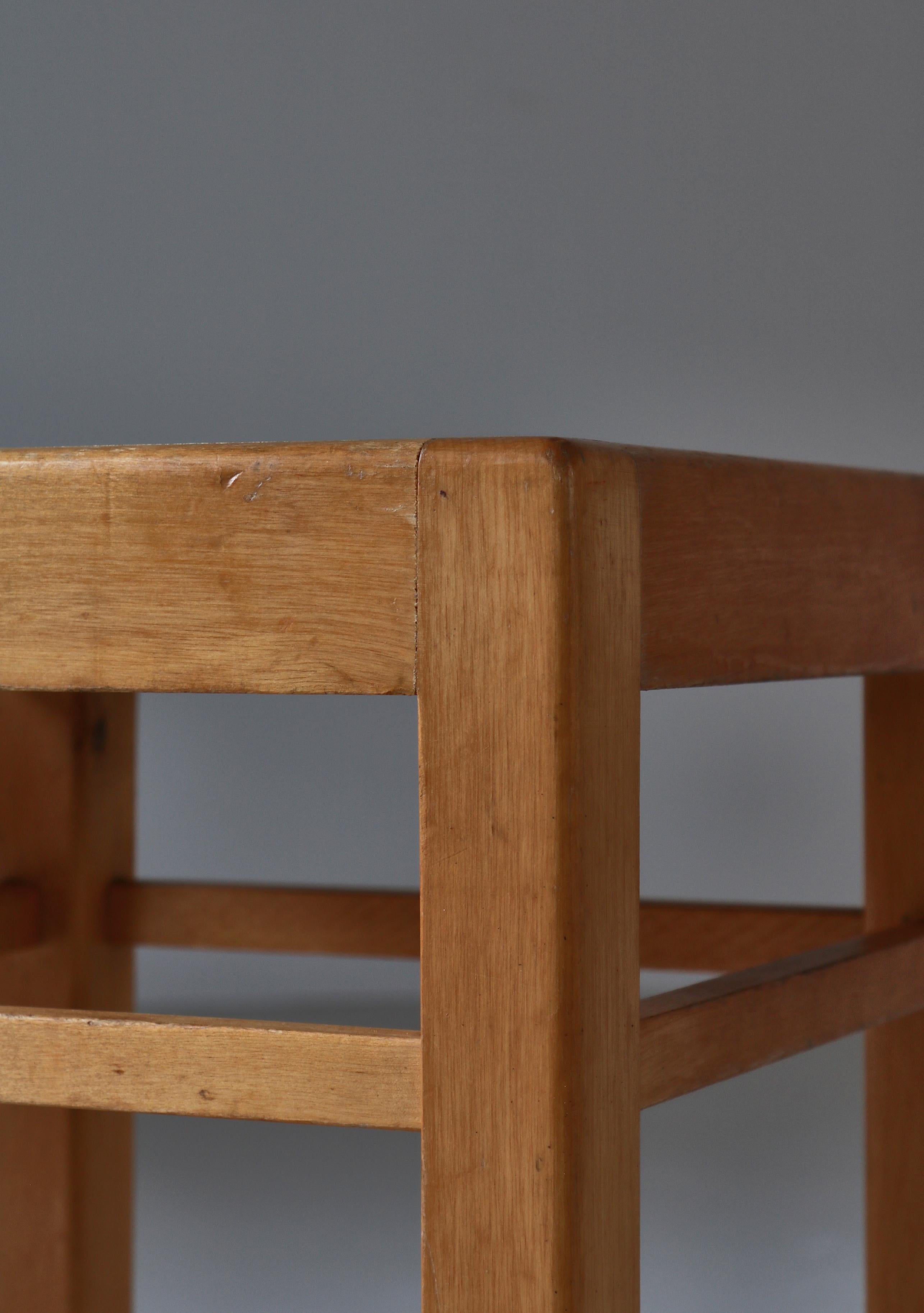 Swedish Modern Birchwood Stools by Sven Markelius, 1930 For Sale 3