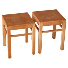 Sgabelli moderni svedesi in legno di betulla di Sven Markelius, 1930