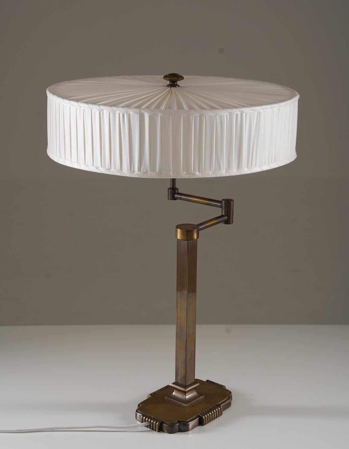 20th Century Swedish Modern Swivel Arm Table Lamp  For Sale
