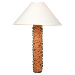Antique Swedish Wallpaper Printing Roller Table Lamp, Early 20th Century