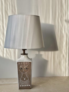 Lampe de table moderne suédoise BEATA en céramique d'Upsala Ekeby années 1950