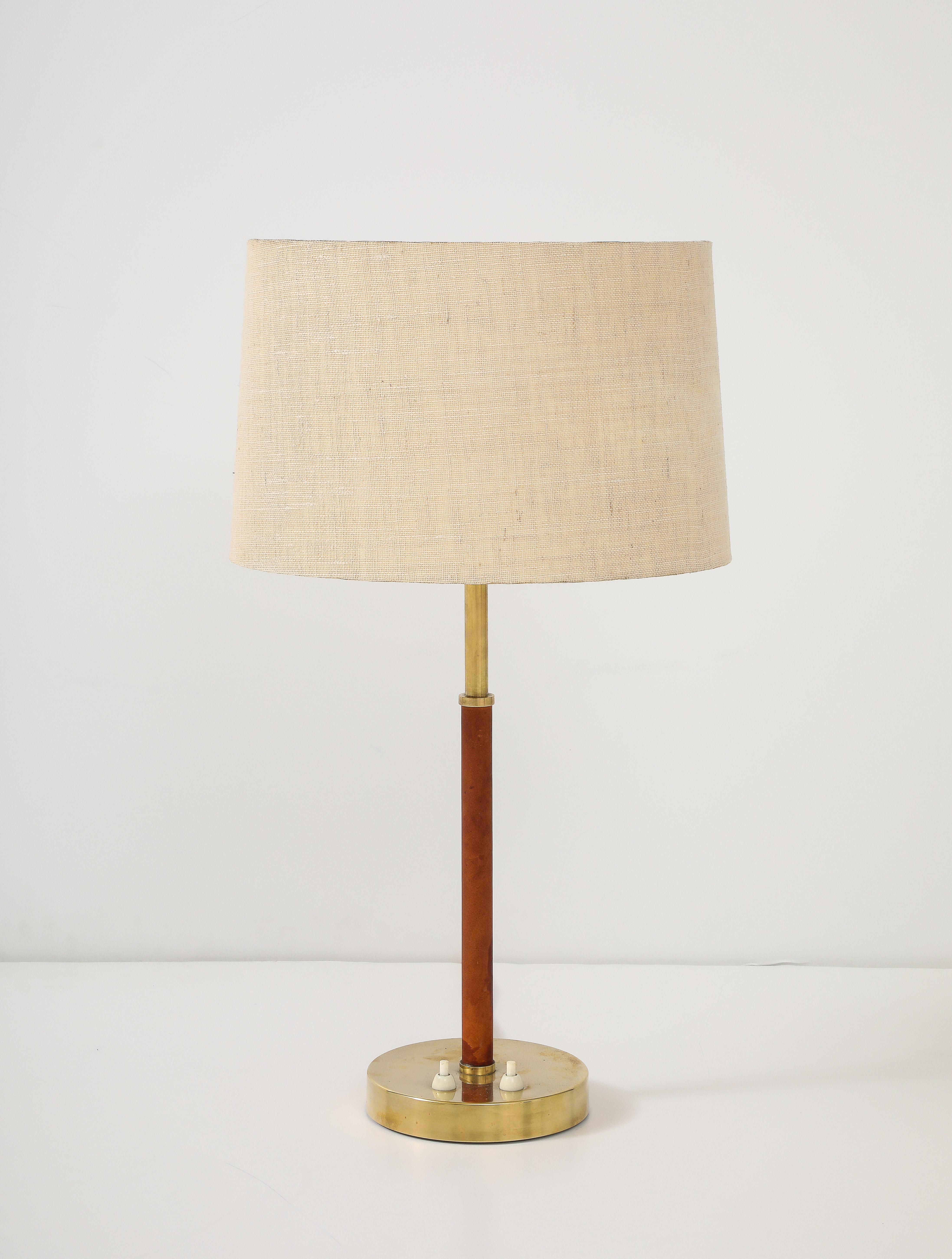 Scandinavian Modern Swedish Modern Table Lamp by Bertil Brisborg, Circa 1940-50 For Sale