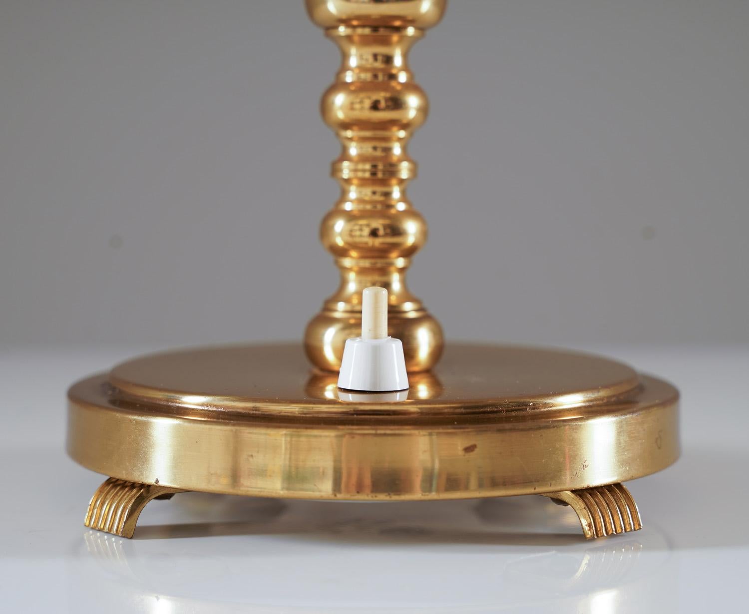 Brass Swedish Modern Table lamp by Böhlmarks For Sale