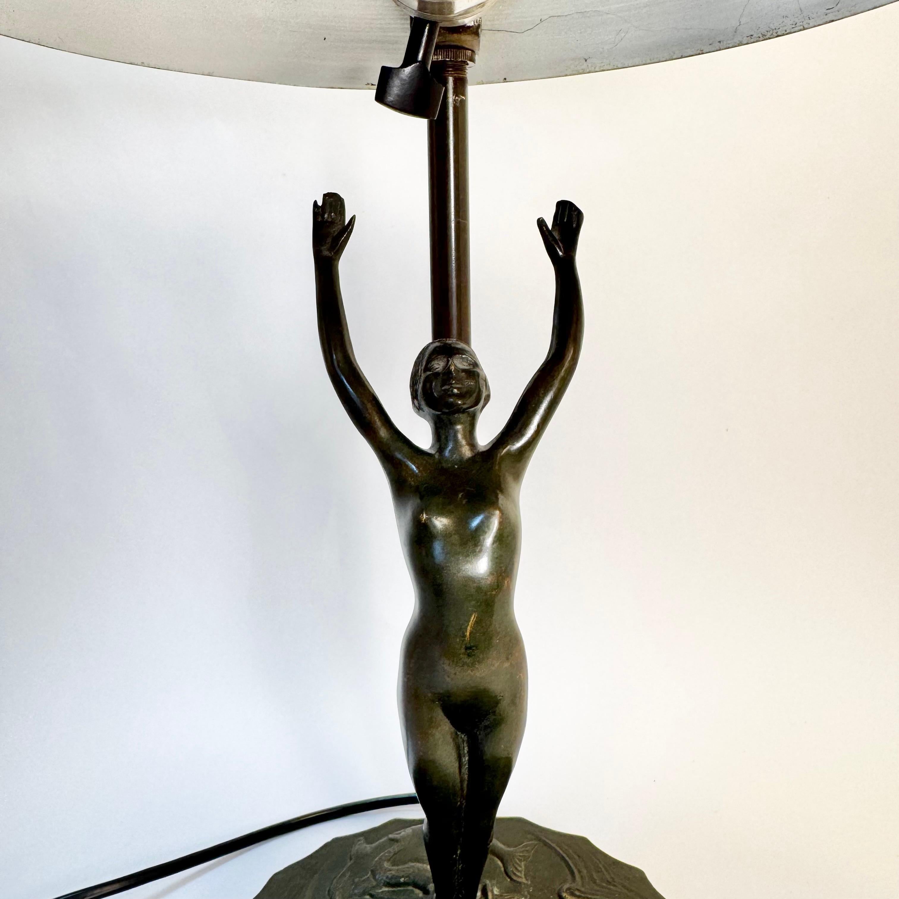 Lámpara de mesa moderna sueca de Malmö Metallvarufabrik, años 30 en Bueno estado para la venta en Genarp, SE