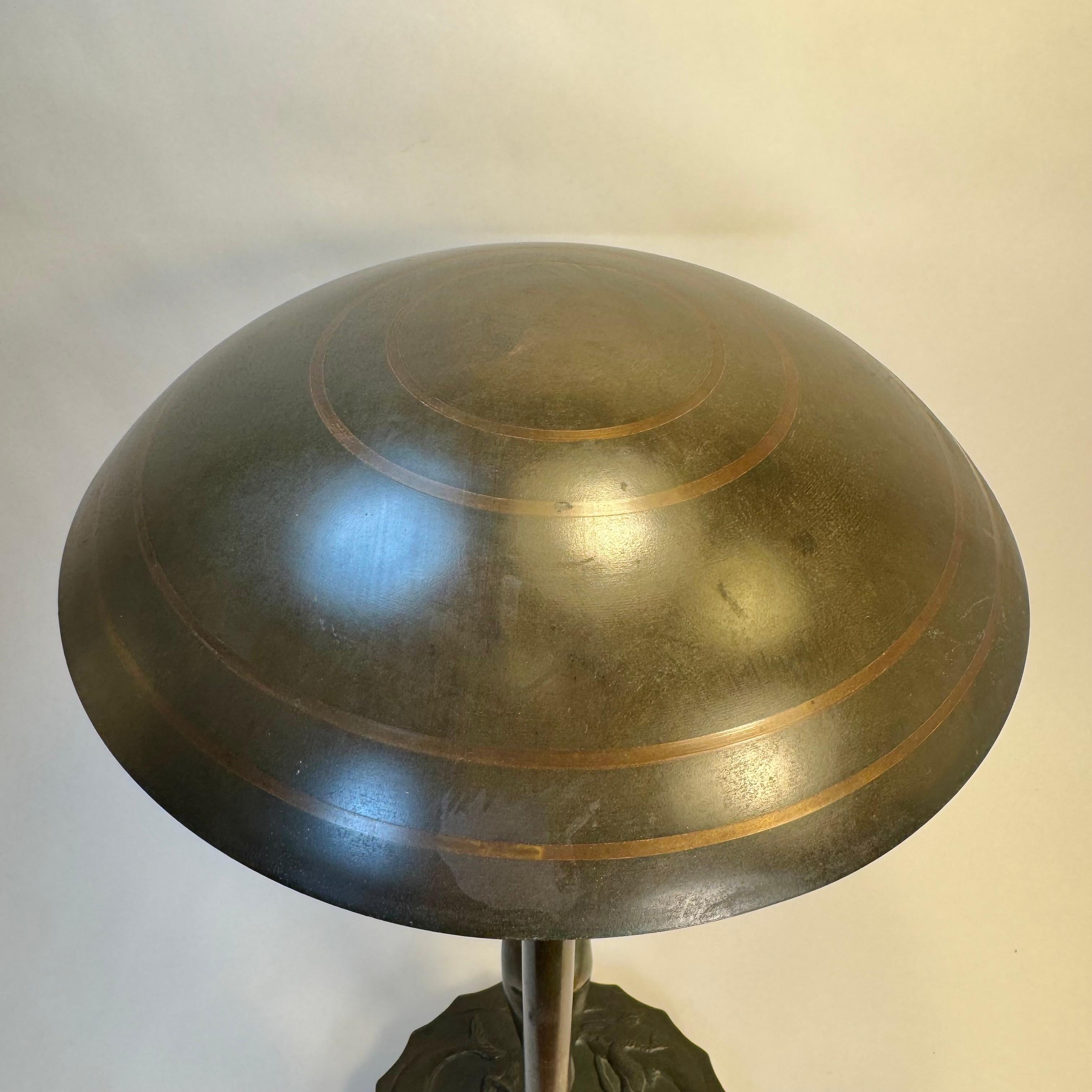 Lámpara de mesa moderna sueca de Malmö Metallvarufabrik, años 30 Latón en venta
