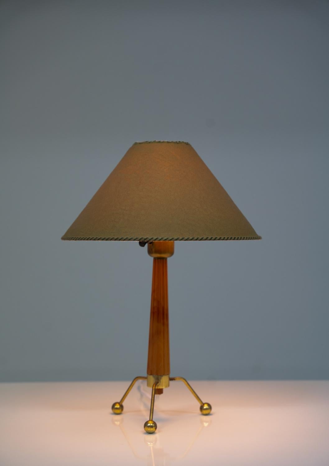 Brass Swedish Modern Table Lamp  For Sale