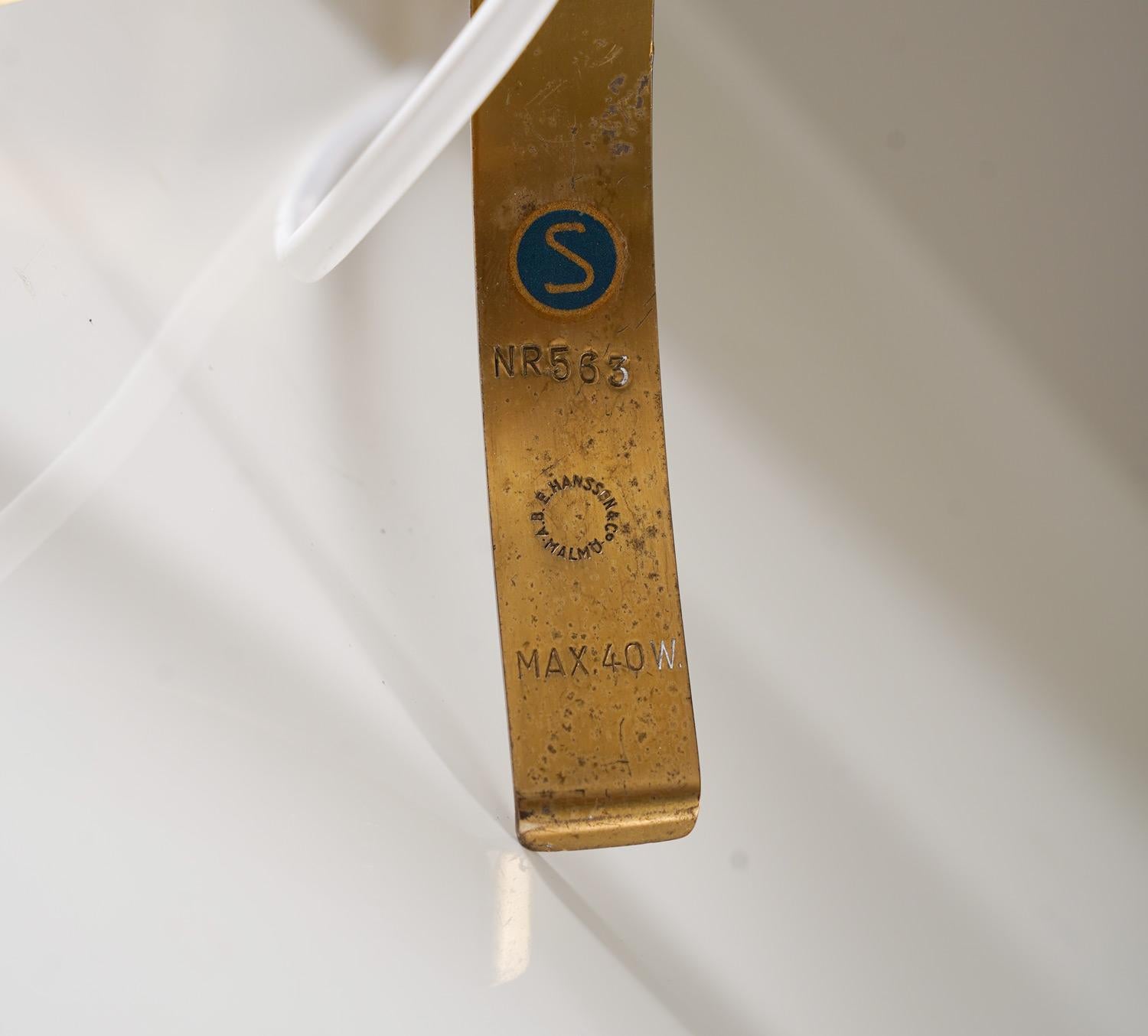 Brass Swedish Modern Table Lamp