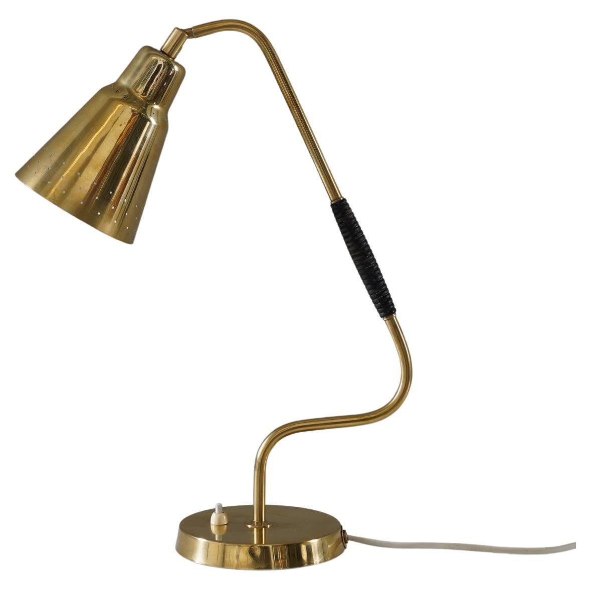 Swedish Modern Table Lamp in Brass by Bergboms For Sale