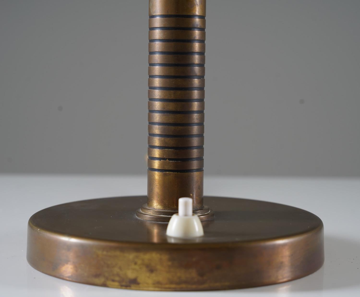 Scandinavian Modern Swedish Modern Table Lamp in Brass by Boréns