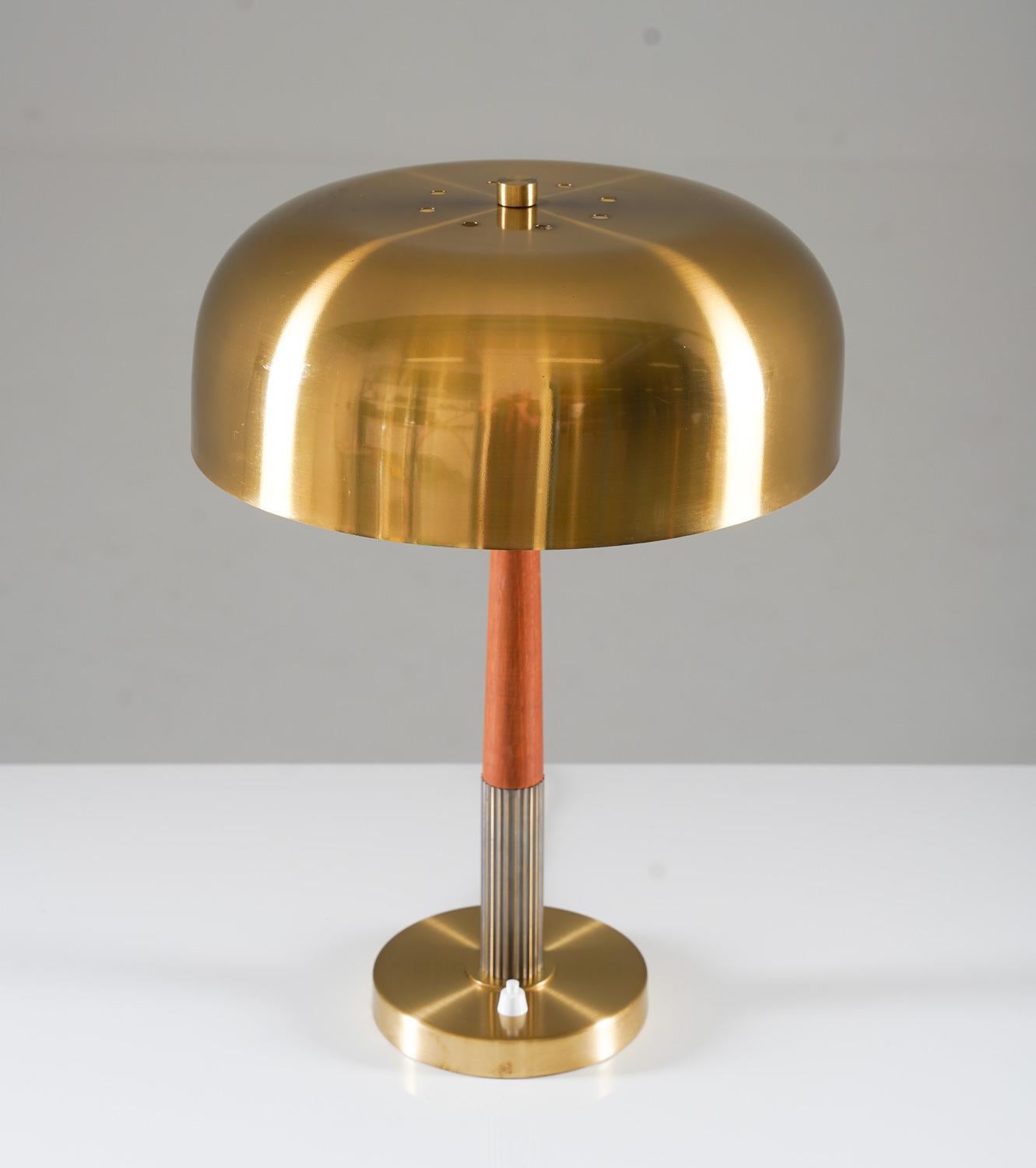 Scandinavian Modern Swedish Modern Table Lamp in Brass by Boréns For Sale