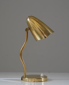 Swedish Modern Table Lamp in Brass by Konsthantverk Tyringe