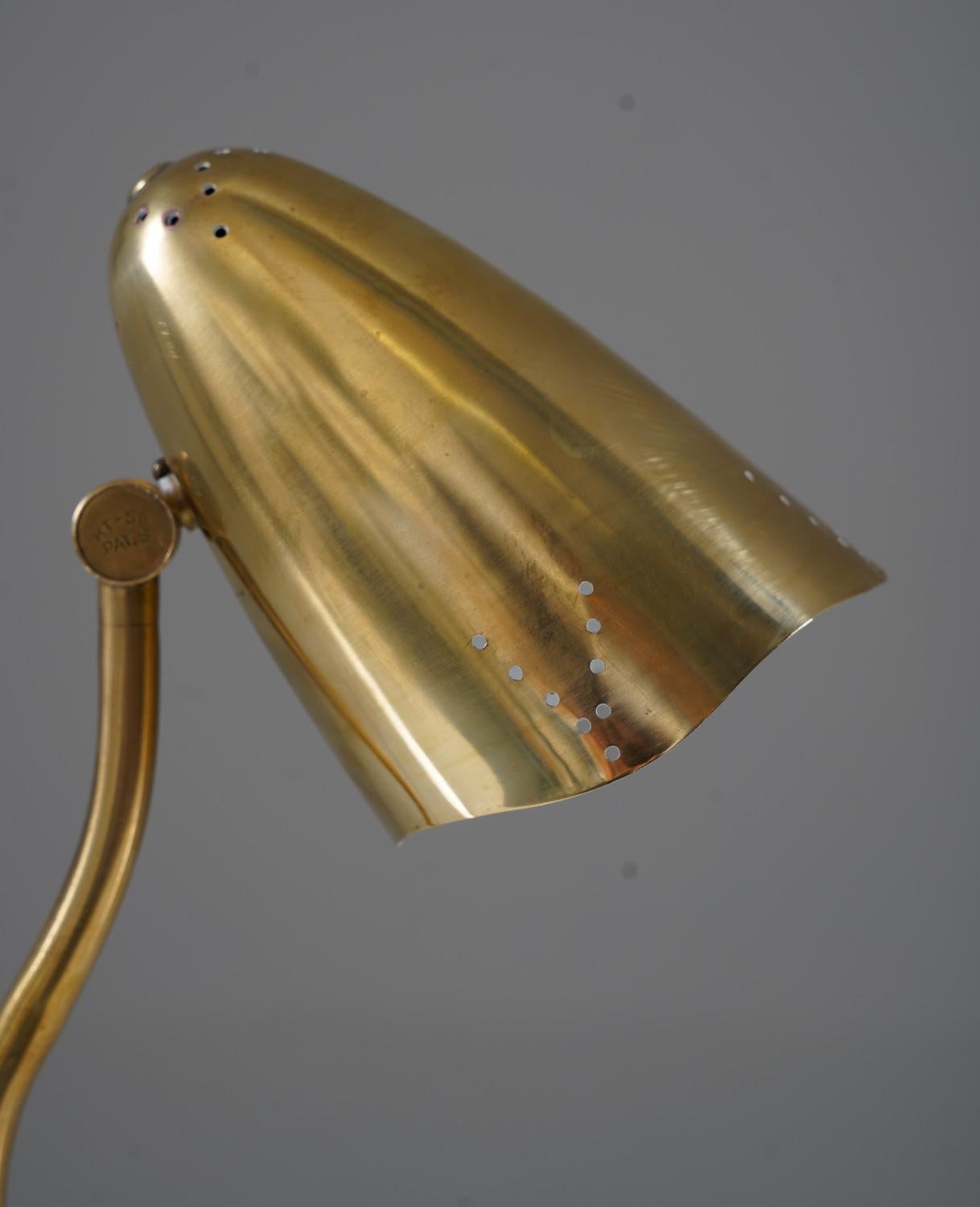 Mid-Century Modern Swedish Modern Table Lamp in Brass by Konsthantverk Tyringe
