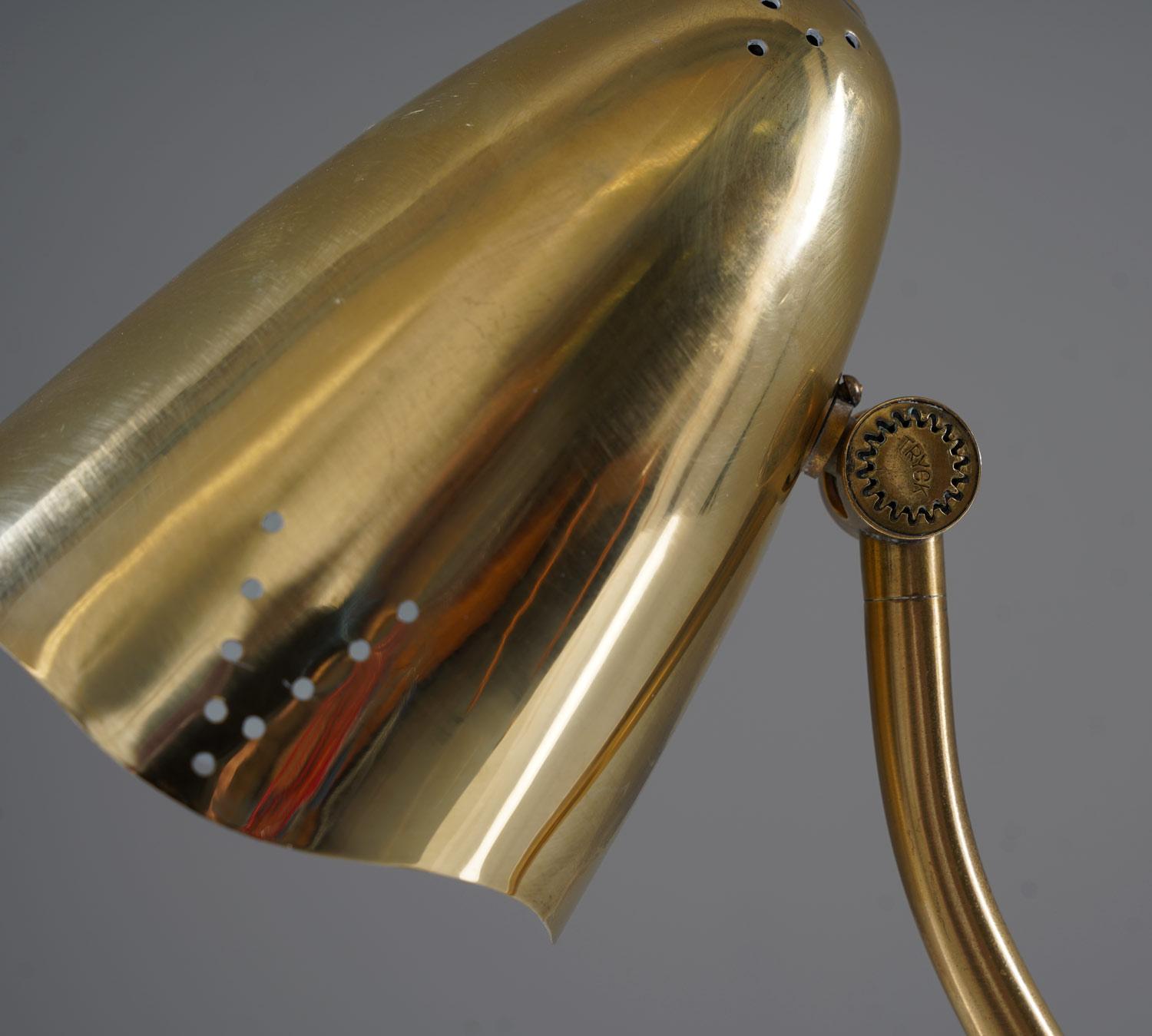 Swedish Modern Table Lamp in Brass by Konsthantverk Tyringe In Good Condition In Karlstad, SE