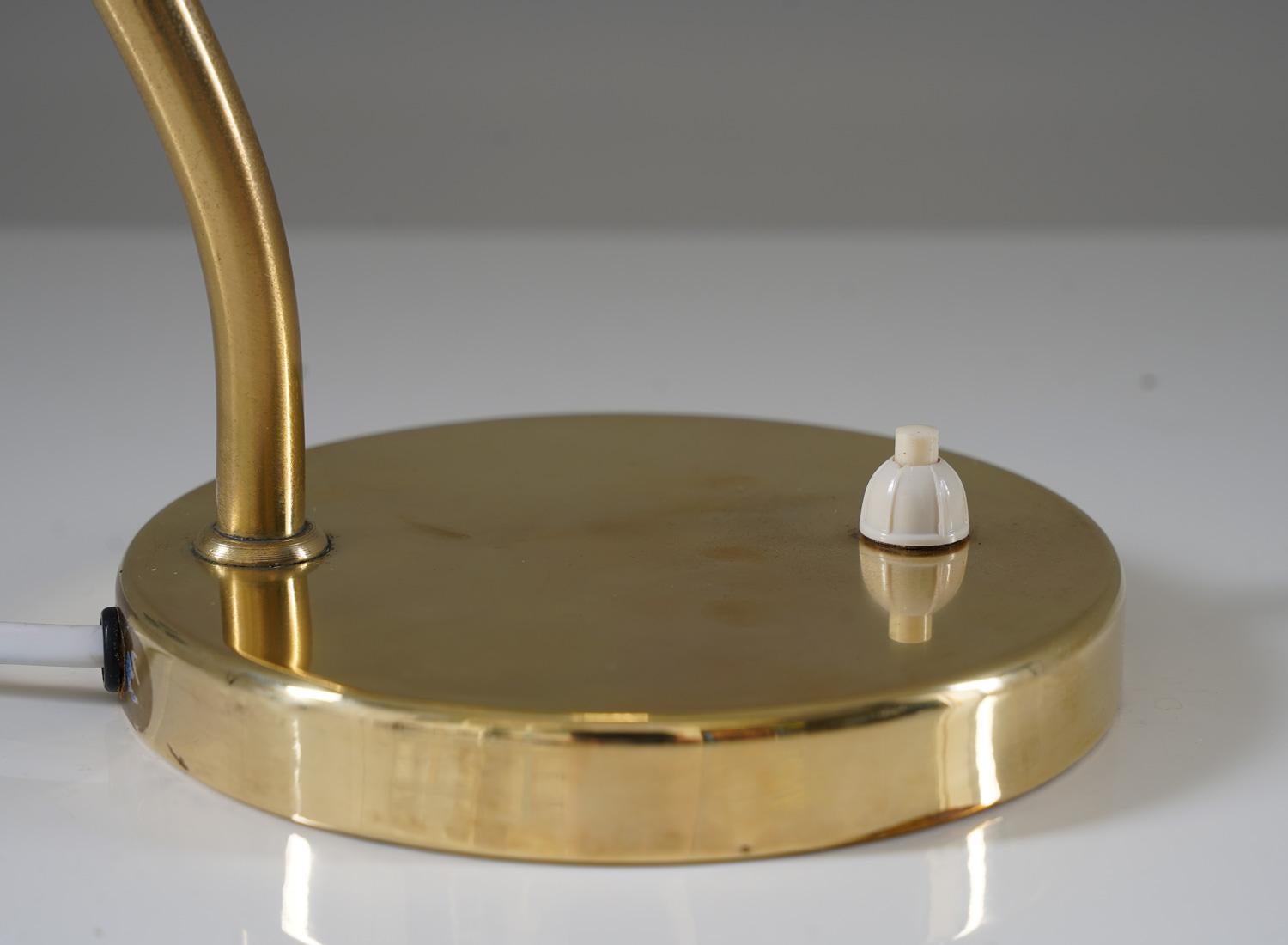 Swedish Modern Table Lamp in Brass by Konsthantverk Tyringe 1
