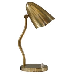 Swedish Modern Table Lamp in Brass by Konsthantverk Tyringe