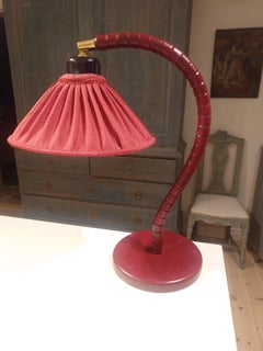 Swedish modern Table lamp Markslöjd wood Art Deco Style