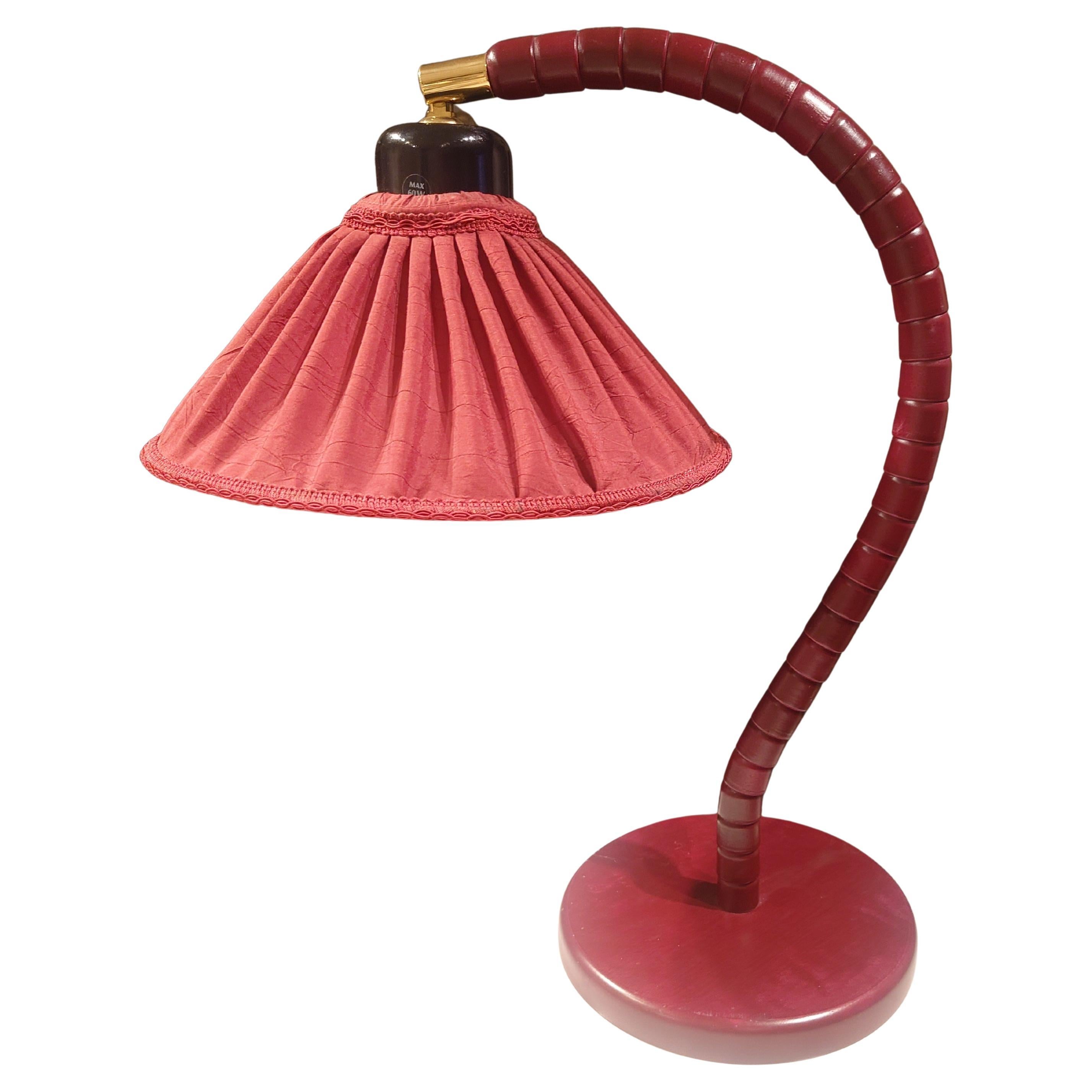 Swedish modern Table lamp Markslöjd wood Art Deco Style For Sale