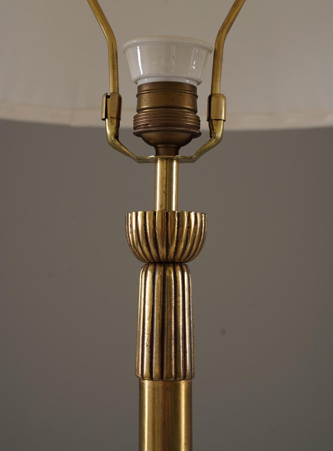 Brass Swedish Modern Table Lamps by Einar Bäckström For Sale