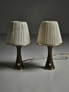 Lampade da tavolo moderne svedesi disegnate da Sonja Katzin per ASEA, anni '50