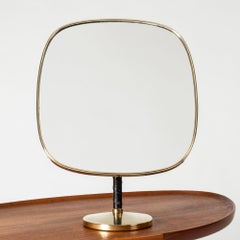 Swedish Modern Table Mirror by David Rosén for Nordiska Kompaniet, Sweden, 1950s