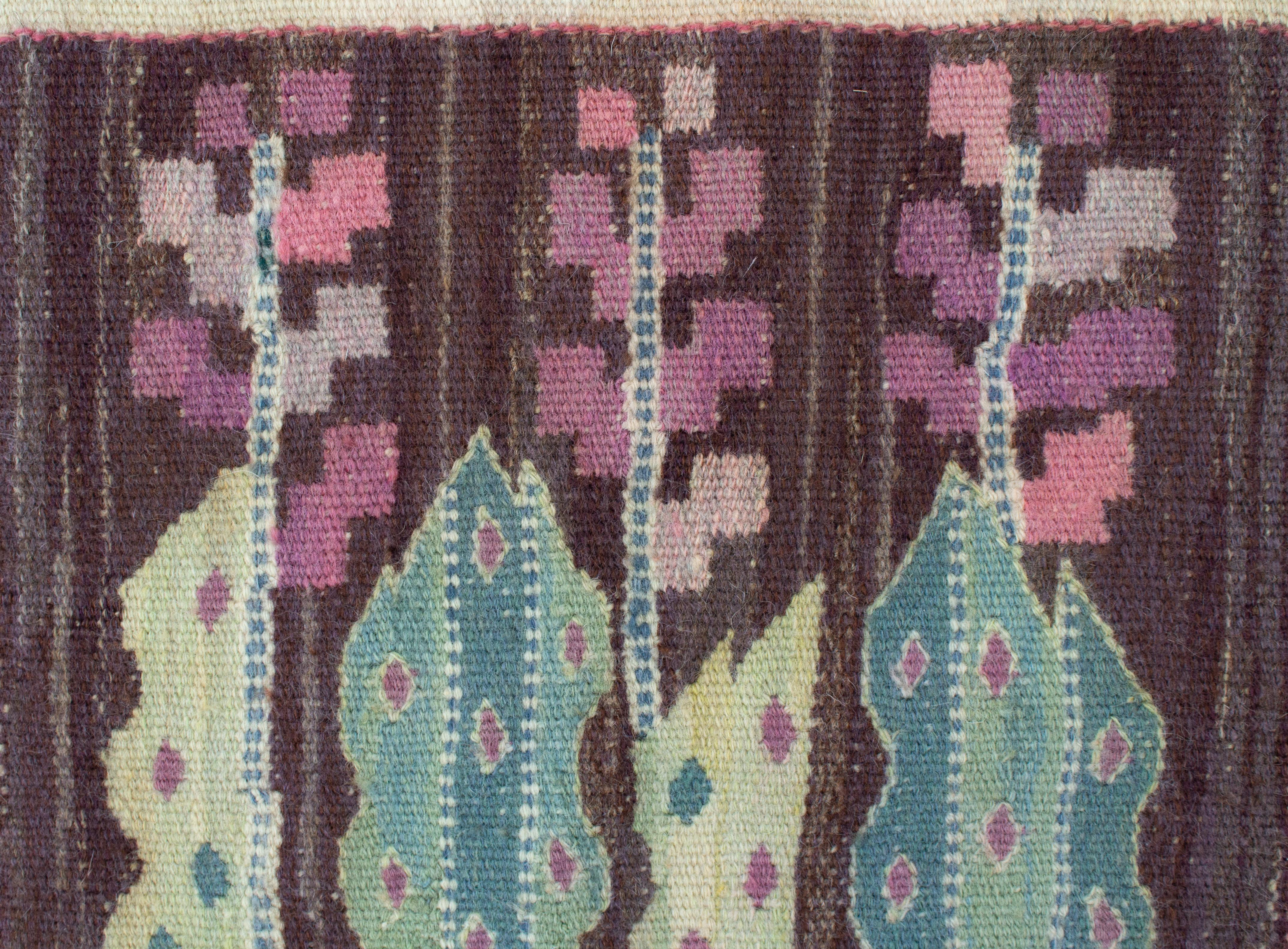 Hand-Woven Swedish Modern Tapestry 