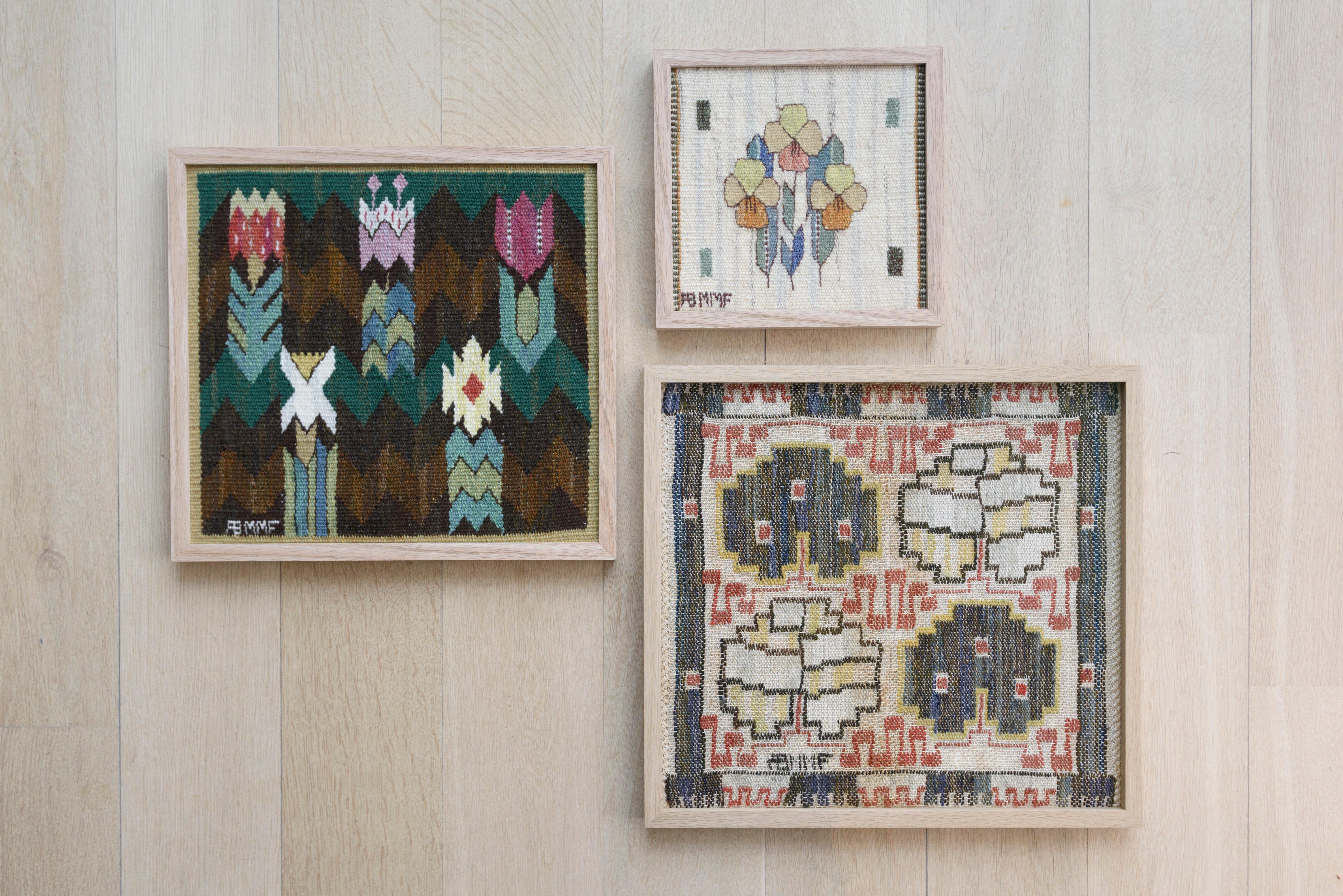 Hand-Woven Swedish Modern Tapestry 