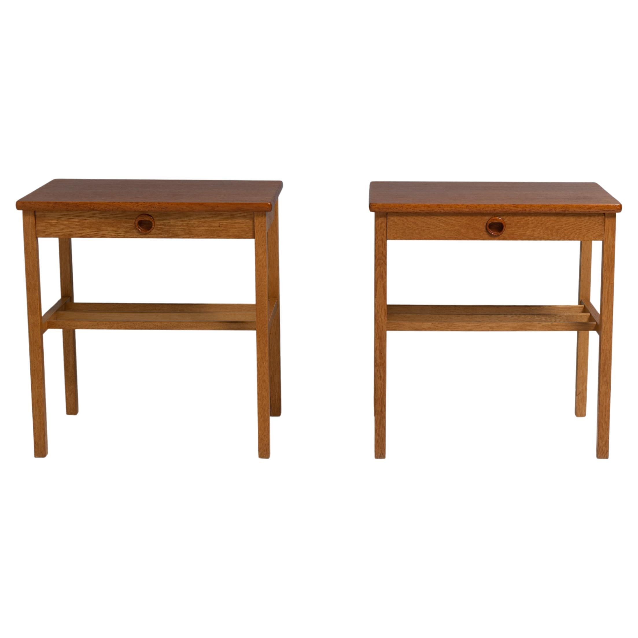Pair of Scandinavian Modern Teak Nightstands For Sale at 1stDibs teak