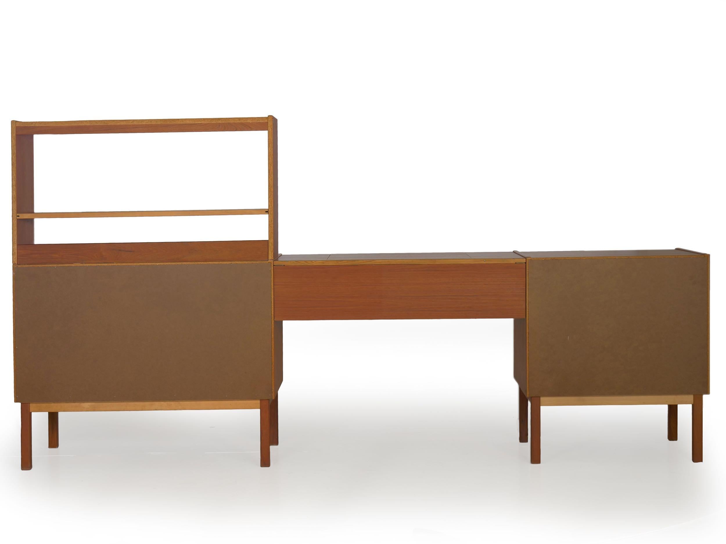 Mid-Century Modern Swedish Modern Teak Bedroom Dresser Set and Desk by Bertil Fridhagen, circa 1964