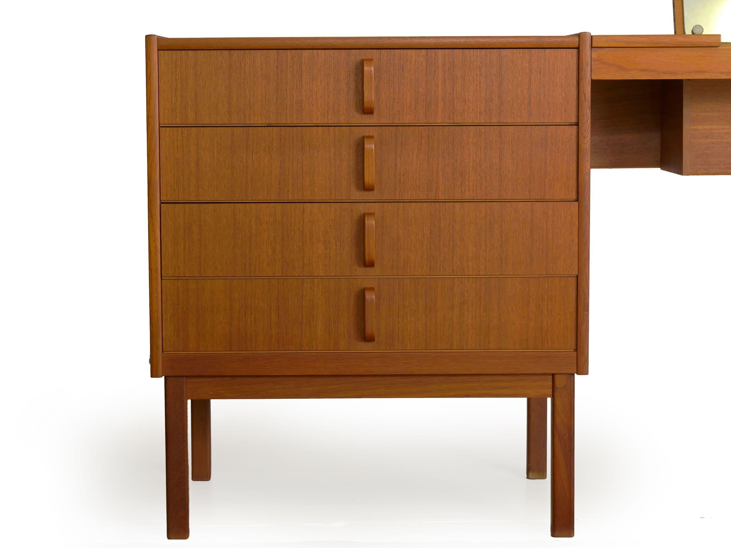 20th Century Swedish Modern Teak Bedroom Dresser Set and Desk by Bertil Fridhagen, circa 1964