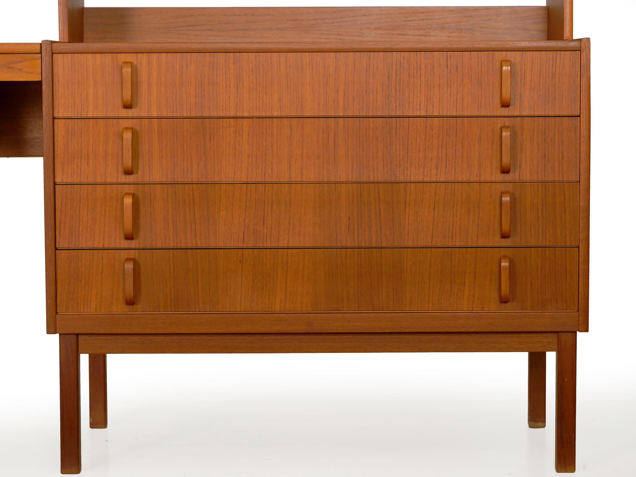 Upholstery Swedish Modern Teak Bedroom Dresser Set and Desk by Bertil Fridhagen, circa 1964