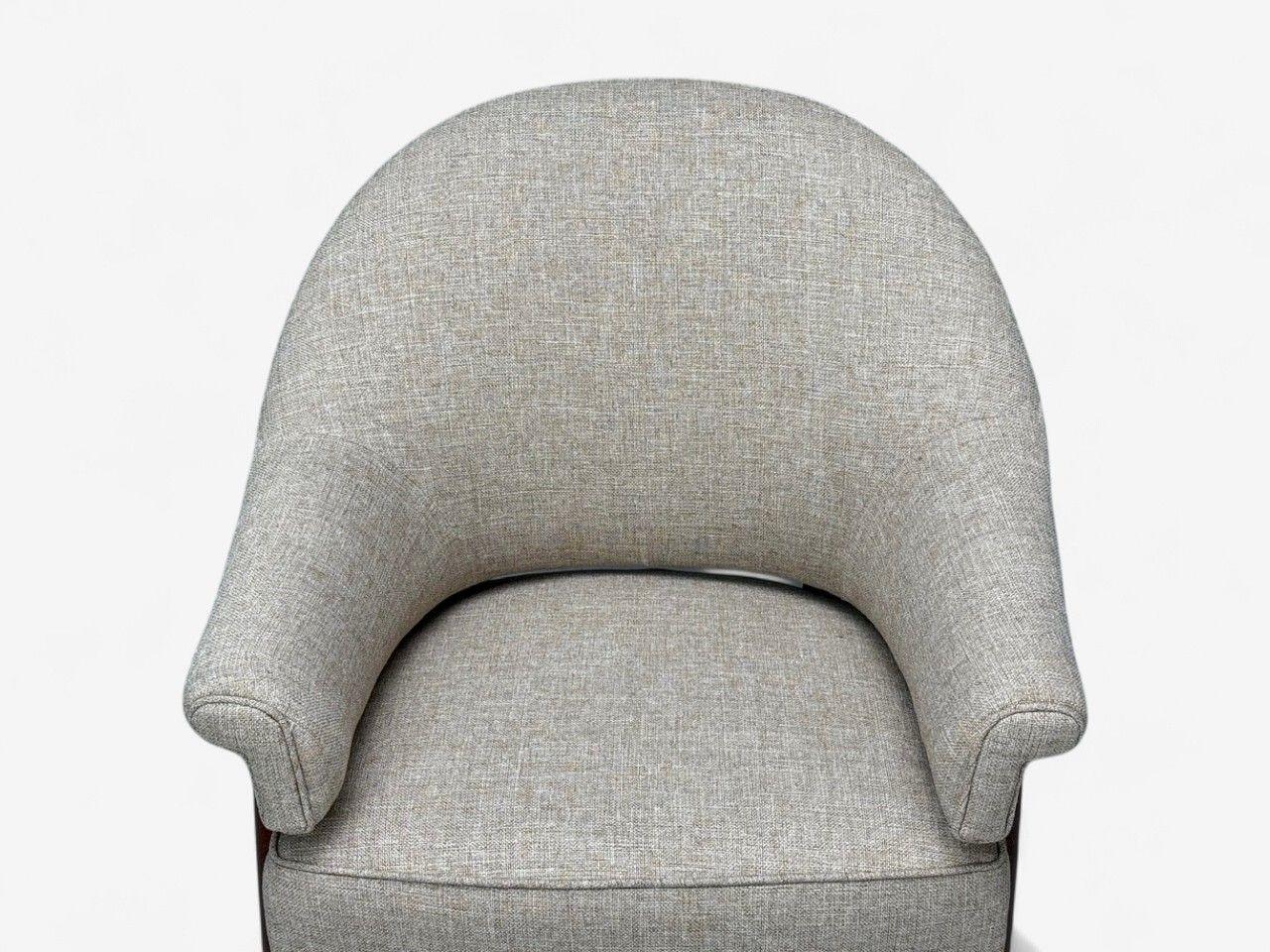 Milieu du XXe siècle Chaise longue flottante moderne suédoise en teck et laine beige, Suède, années 1960 en vente