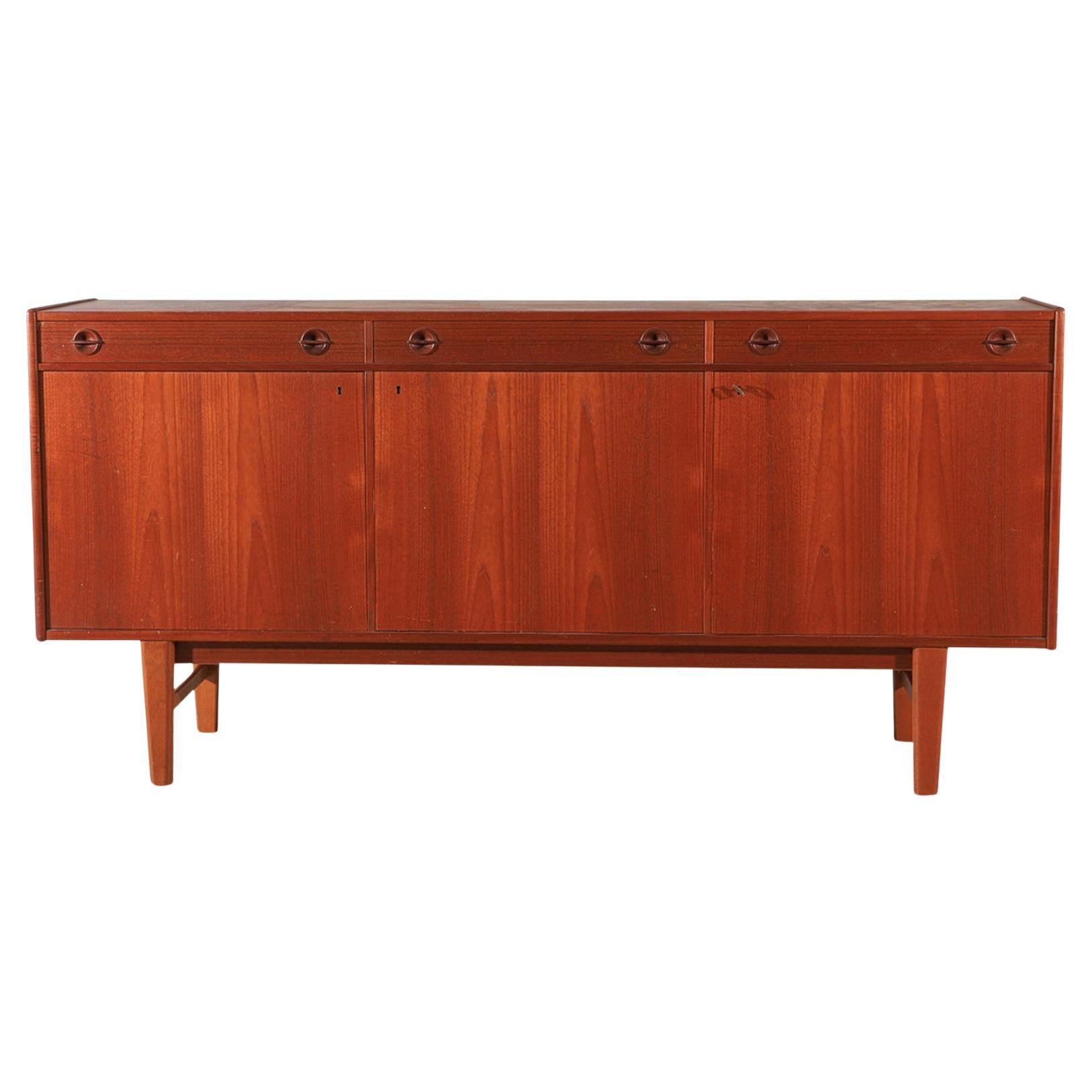 Peter Løvig Nielsen Teak Credenza and Hutch For Sale at 1stDibs