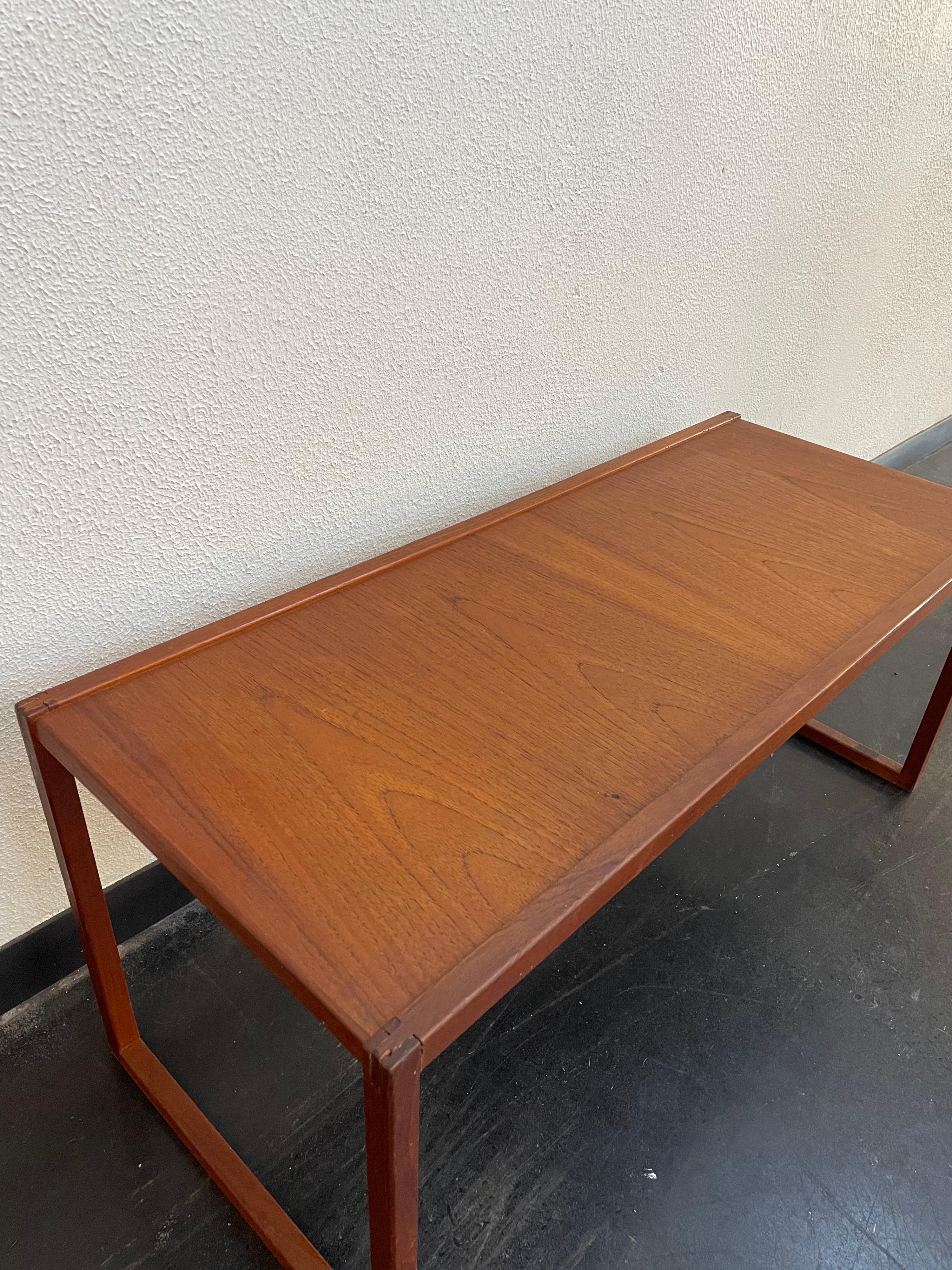 Mid-Century Modern Swedish Modern Teak Small Coffee Table