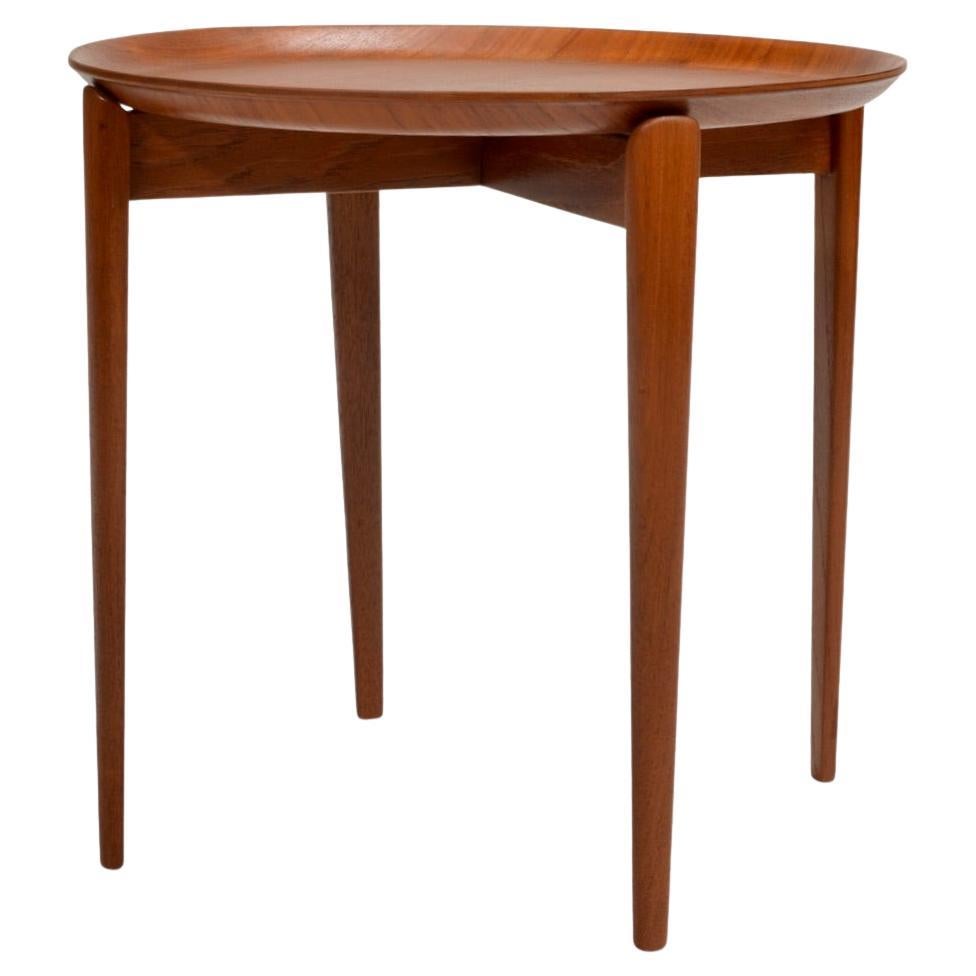Swedish Modern Teak Tray Side Table