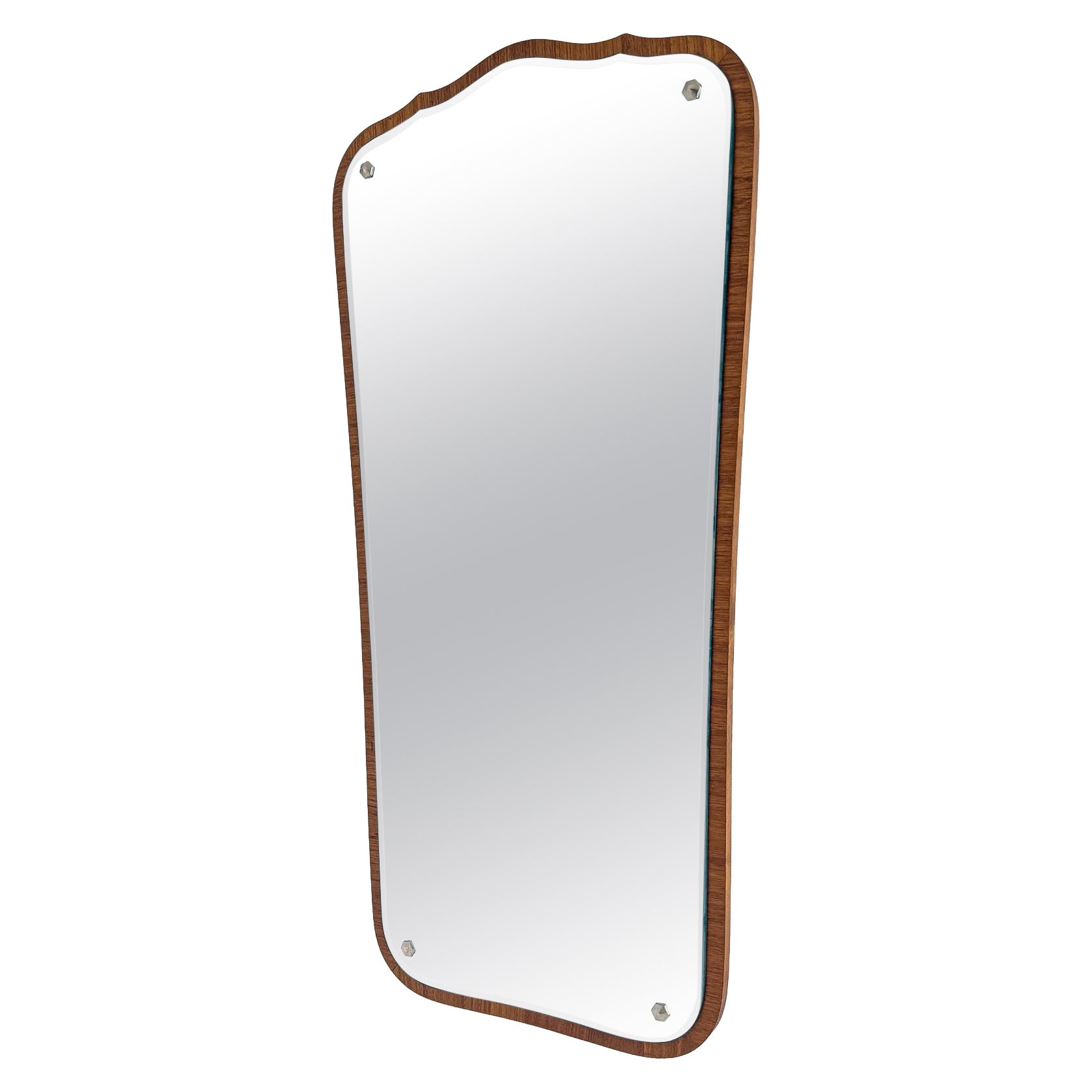 Swedish Modern Teak Wall Mirror, Sweden, 1950s
