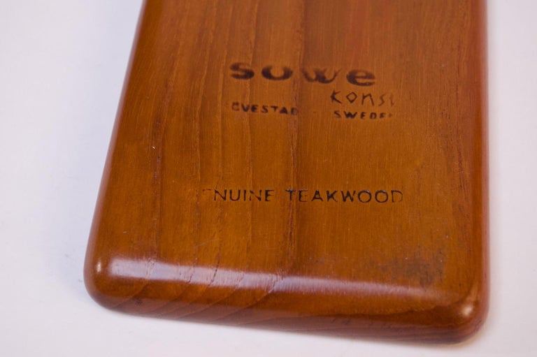 Swedish Modern Teakwood Butter Dish by Sigvard Nilsson for AB Söwe