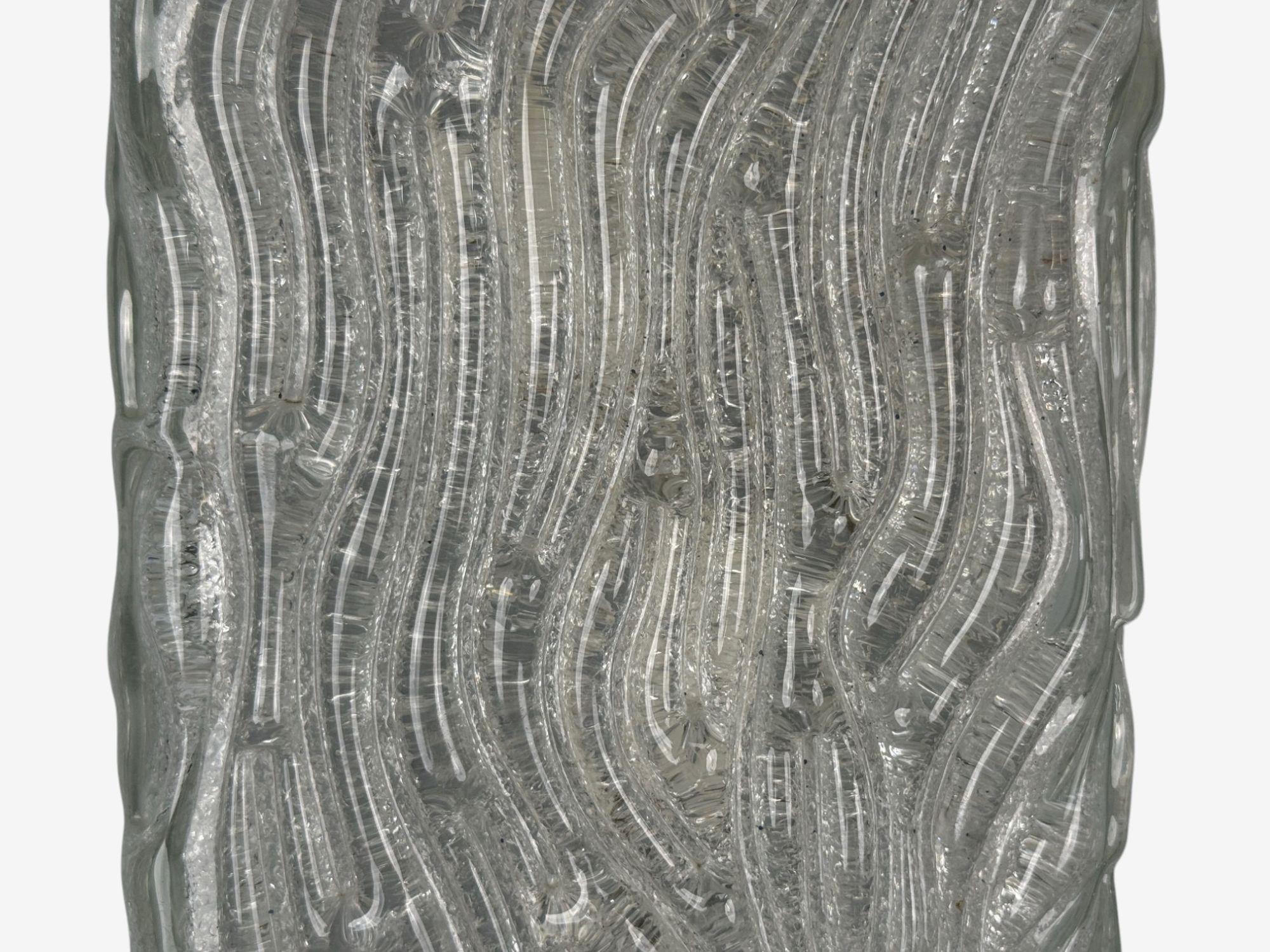 Swedish Modern, Textured Glass, Nickel, Wall Lights, Sweden, 1970s For Sale 3
