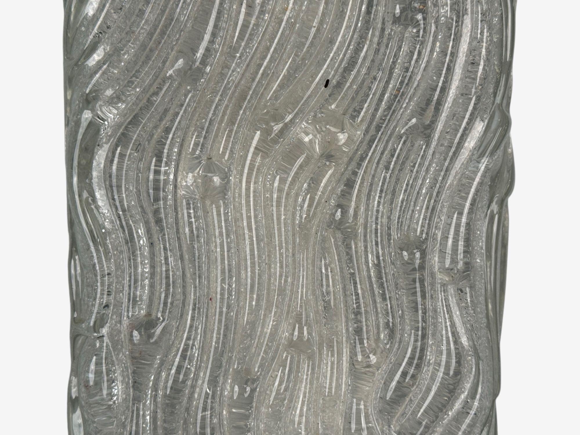 Swedish Modern, Textured Glass, Nickel, Wall Lights, Sweden, 1970s For Sale 4