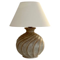 Swedish Modern Topas Ceramic Table Lamp by Ewald Dahlskog, Bo Fajans, 1930s