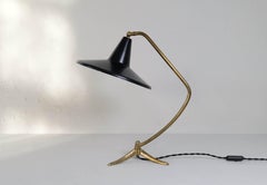 Swedish Modern Tripod Brass Table Lamp, Sweden, 1950